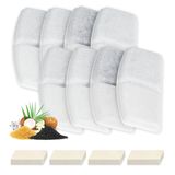 Bolpetizo Kedi Çeşmesi için 8 Paket Yedek Filtre - Ultra Sessiz Evcil Hayvan Çeşmesi için Yedek Kedi Çeşmesi Filtreleri
