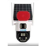 Bolsat O-KAM 7015 3 Lens Siren + Mikrofon + Hoparlör Wifi Solar Güneş Panelli Kamera