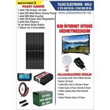 Bolsat Solar Bağ Evi Paketi 1 - 205 Watt Panel - 100 Amper Jel Akü - 600 Watt Inverter