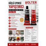 BOLTER CHEMİCAL PRODUCTS Epoksi Yapıştırıcı Metal Plastik Seramik Cam Çelik Yapıştırıcı 20 + 20 Gr