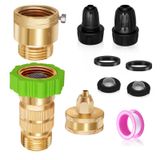 Boltigen Su Basıncı Düşürücü Regülatör Kiti, 20-30PSI Ayarlanabilir Basınçlı 3/4GHT Musluk veya Hortum Konnektörü, Damla Sulama için Geri Akış Önleyici Vakum Kesici