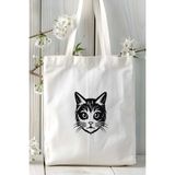 Bombay Kedisi Kedi Kişiye Özel Baskılı Bez Çanta Omuz Çantası Desen 6