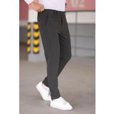 bombe Erkek Antrasit Slim Fit Bilek Boy Esnek Likralı Kumaş Pantolon