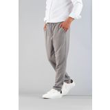 bombe Erkek Gri Pantolon Beli Lastikli Slim Fit Esnek Likralı Basic Pamuklu Jogger
