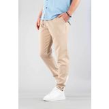 bombe Erkek Lastikli Fitilli Jogger Pantolon Bej