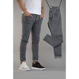 Bombe Erkek Slim Fit Dar Kesim Kot Pantolon Gri - 33 - --