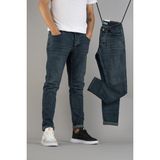Bombe Erkek Slim Fit Dar Kesim Tırnaklı Kot Pantolon Mavi - 31 - --