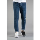 bombe Erkek Slim Fit Dar Kesim Tırnaklı Kot Pantolon Mavi