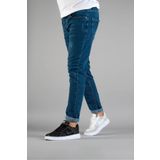 bombe Erkek Slim Fit Straight Dar Kesim Kot Pantolon Mavi