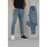 bombe Erkek Slim Fit Tırnaklı Dar Kesim Kot Pantolon Açık Mavi