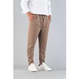bombe Erkek Vizon Pantolon Beli Lastikli Slim Fit Esnek Likralı Basic Pamuklu Jogger