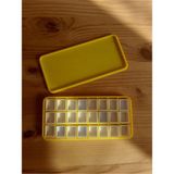 Bombeli Boya Kutusu 24 Göz Half Pan Sulu ve Pigment Boya Için Bioplastik - Altın