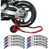 Bombtire M Power Motosiklet 3D Lastik Yanak Yazısı - 1 - Beyaz