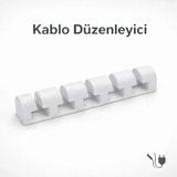 Bombyx Kablo Düzenleyici Kablo Tutucu SERT PLASTİK Özellikli Beyaz Renkli Kablo Sabitleyici