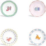 Bon App Collection Renkli Porselen 4’lü Tatlı Tabağı Seti - Standart