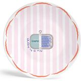 Bon App Collection Sardinia Pembe Beyaz Porselen Tatlı Tabağı 21 cm - Standart