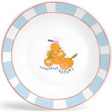 Bon App Collection Tangerine Mavi Beyaz Porselen Tatlı Tabağı 21 cm - Standart
