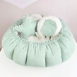 Bon Chic Baby Bebek ve Çocuk Ev Tekstili Yuvarlak Babynest Oyun Minderi - Yeşil