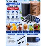 Bona Pipet Frozan Jelatinli 22 Cm Siyah 5X100'lü Paket (Niceplast)