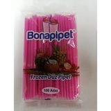 Bona Pipet Plastik Düz Pipet 100 Ad Pembe Renkli Eğlenceli Kullan At Ürünler