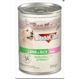 BonaCibo Ezme Kuzu Etli Pirinçli Yaş Yavru Konserve Köpek Maması 4 Adet