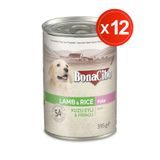 BonaCibo Ezme Kuzu Etli Yaş Yavru Köpek Maması, 395 Gr x 12 Adet