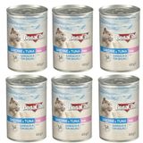 Bonacibo Ezme Sardalya ve Ton Balıklı Yaş Kedi Maması Yetişkin Kediler için 6 Adet x 400 gr