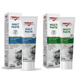 BonaCibo Kediler İçin Malt Paste 100 ml + Multivitamin Paste 100 ml 2'li Ekonomik Paket Tüy Yumağı Destekleyici