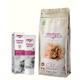 Bonacibo Kısırlaştırılmış Kedi Bakım Seti: Light & Sterilised Kuru Mama 2 Kg Ve Sterile Paste Vitamin Macunu 100G