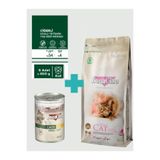 Bonacibo Kısırlaştırılmış Tavuklu Kedi Maması 2 Kg + 6 Adet 400 Gr Ciğerli Yaş Mama