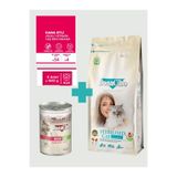 Bonacibo Sterilised Somonlu Kısırlaştırılmış Kedi Maması 2 Kg & Sığır Etli Soslu Konserve Seti 6x400 gr