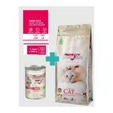 Bonacibo Yetişkin Kedi Tavuklu ve Hamsili Kuru Mama 2 Kg & Sığır Etli Soslu Konserve Seti (6x400 gr)