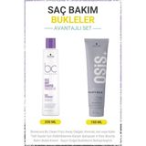 Bonacure Bc Clean Kıvırcık ve Dalgalı Saçlar Için Elektriklenme Karşıtı Şampuan 250ML Bukle Kremi 150ML