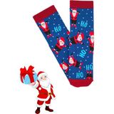 Bonapart Özel Koleksiyon Unisex Yılbaşı Noel Merry Christmas Happy Dark Blue Hoho Soket Çorap - Lacivert - 37 - 44
