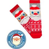 Bonapart Özel Koleksiyon Unisex Yılbaşı Noel Merry Christmas Happy Noel Deer Soket Çorap - Kırmızı - 37 - 44