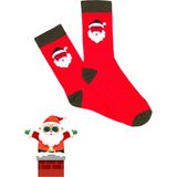 Bonapart Özel Koleksiyon Unisex Yılbaşı Noel Merry Christmas Happy Red Classic Soket Çorap - Renkli - 37 - 44