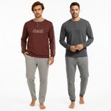 Bonbon Erkek Pamuklu 2 Adet 2'li Pijama Takımı BB2223