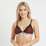 Bonbon Kadın Balensiz Çıkarılabilir Pedli Leopar Desenli İlk Sütyen BB2192