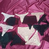 Bonbon Kadın Pamuklu 10'lu Paket Karışık Renk Hipster String Tanga Checky Brazilya Külot BB2471