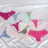 Bonbon Kadın Pamuklu 10'lu Paket Karışık Renk Hipster String Tanga Checky Brazilya Külot BB2472