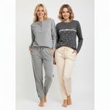 BONBON Kadın Pamuklu 2 Adet 2'li Pijama Takımı BB2212