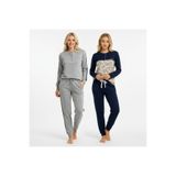 BONBON Kadın Pamuklu 2 Adet 2'li Pijama Takımı BB2213