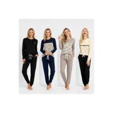 BONBON Kadın Pamuklu 4 Adet 2'li Pijama Takımı BB2222