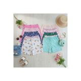 BONBON Kız Çocuk 10'lu Karışık Rahat Pamuklu Çocuk Şort BB2768