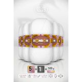 BONBON Kristal - Beyaz (98200) - 5'li Paket x 100gr/475m - İnce Lif El Örgü İpi - Şal Bluz İpi