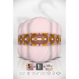 BONBON Kristal - Toz Pembe (98331) - 5'li Paket x 100gr/475m - İnce Lif El Örgü İpi - Şal Bluz İpi