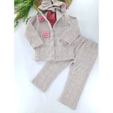 Bonboner Kids Kız Çocuk Yelek Pantolon Body Üçlü Premium Kalite - 4 Yaş - 00 Gri