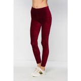 bonbonetti chocolate baby&kids Kadın Bordo Fittilli Kadife Tayt