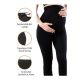 bonbonetti chocolate baby&kids Kadın Hafif Korseli Siyah Fitilli Kalın Solmayan Siyah bel ayarlı yumuşacık Hamile Taytı