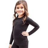 Bonbonetti Chocolate Baby&Kids Kız Çocuk Siyah Termal Üst 0836 Kadın İçlik Hızlı Kuruma Özelliğiyle Konforlu Kullanım - Standart